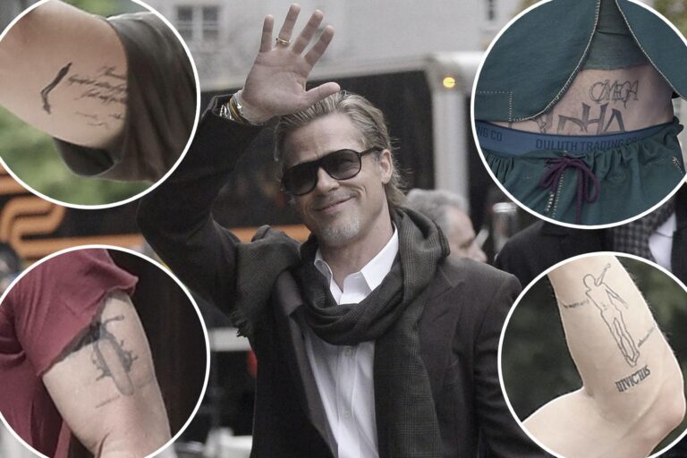 Decoding the Ink: A Comprehensive Guide to Brad Pitt’s Tattoos